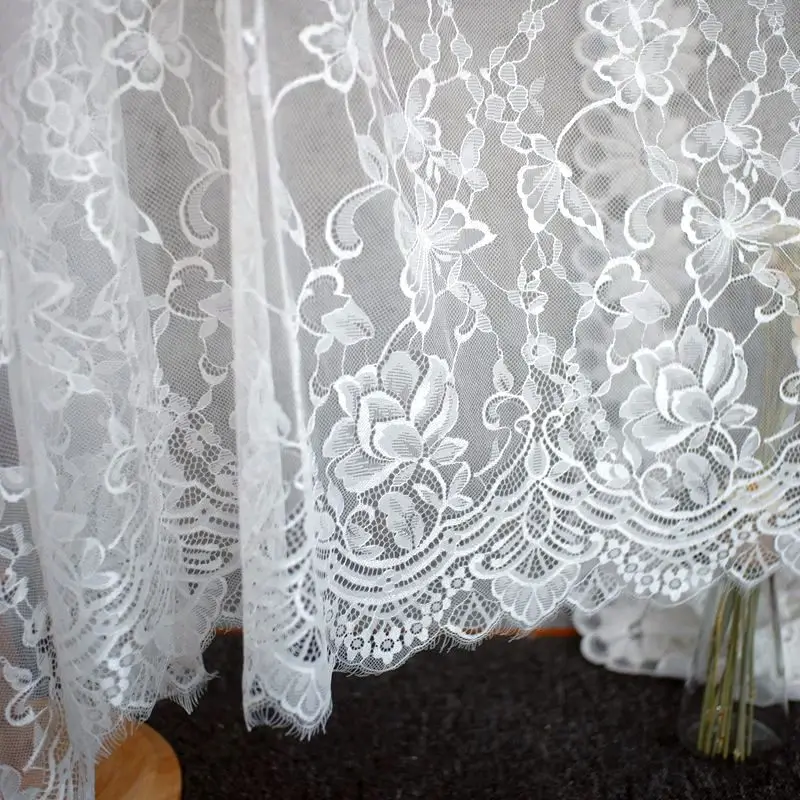 1 5 м широкая Сетка Бабочка кружева ресницы ткань высокого класса одежда