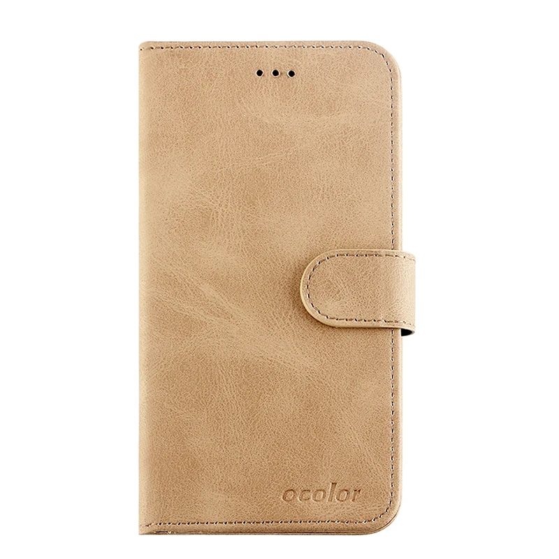 Mud Yellow Кожаный чехол ocolor для UMI Umidigi power, кредитный держатель для карт, кошелек, сумка+ силиконовый чехол для UMI Umidigi power Filp, чехол из искусственной кожи - Цвет: Mud Yellow