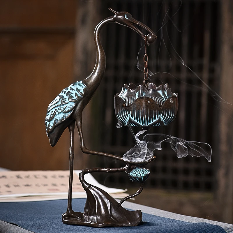 

Statue Incense Burner Modern Smoke Fountain Backflow Incense Burner Ceramic Modern Candle Encensoir Incense Burners BG50IB