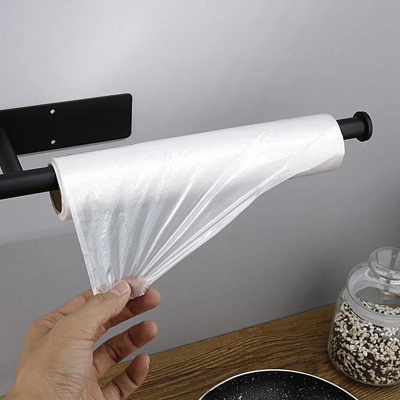 

30cm large Self Adhesive Wall Mounted Stainless Steel Toilet Paper Roll Holder Racks Holder Kitchen Roll Tissue Stand Organizer