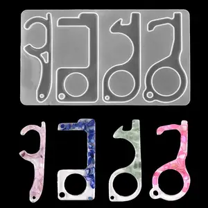 Подвеска открывалка для двери силиконовая форма литье смолы форма для DIY эпоксидная УФ Смола Изготовление ювелирных изделий брелок ювелирные инструменты