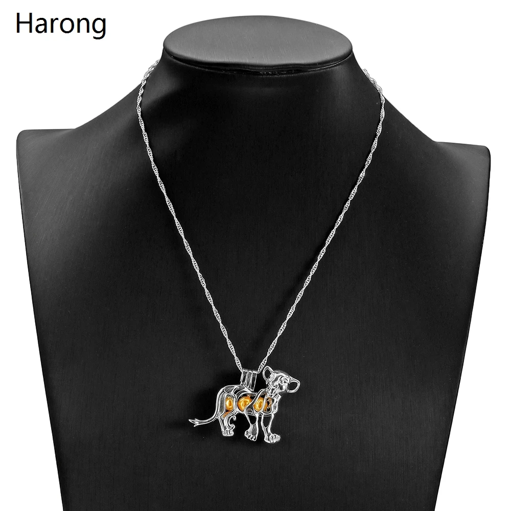 Жемчужное ожерелье с анимацией Король Лев качественное из нержавеющей стали