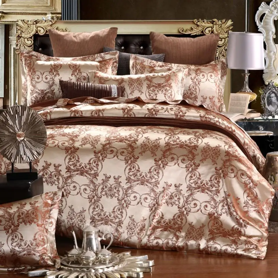 

Home textile Comfortable luxury Bedding Set Solid color bed linens comforter set simplicity Duvet Cover Pillowcase queen king