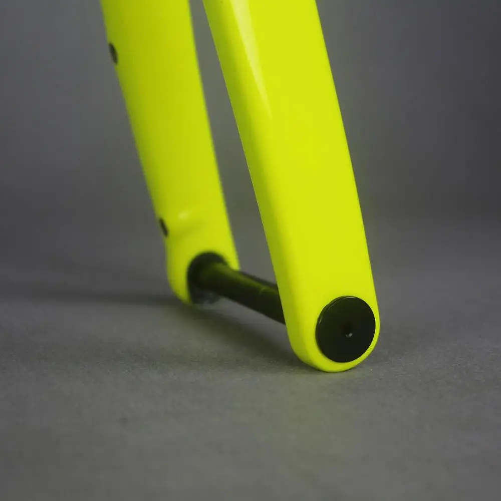 Флуоресцентный желтый диск с плоским креплением карбоновая рама для дорожного