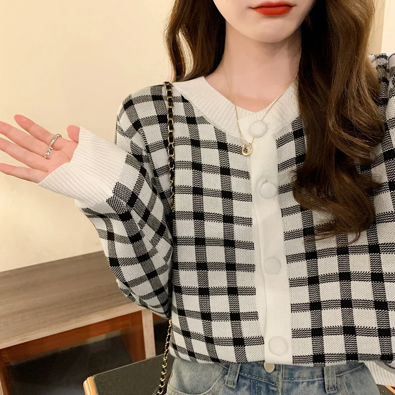 

CMAZ 2021 Autumn Winte Sweater Women Tops Knitted Pullover Korean Style Cardigan Soft Warm Pull Thick Outwear