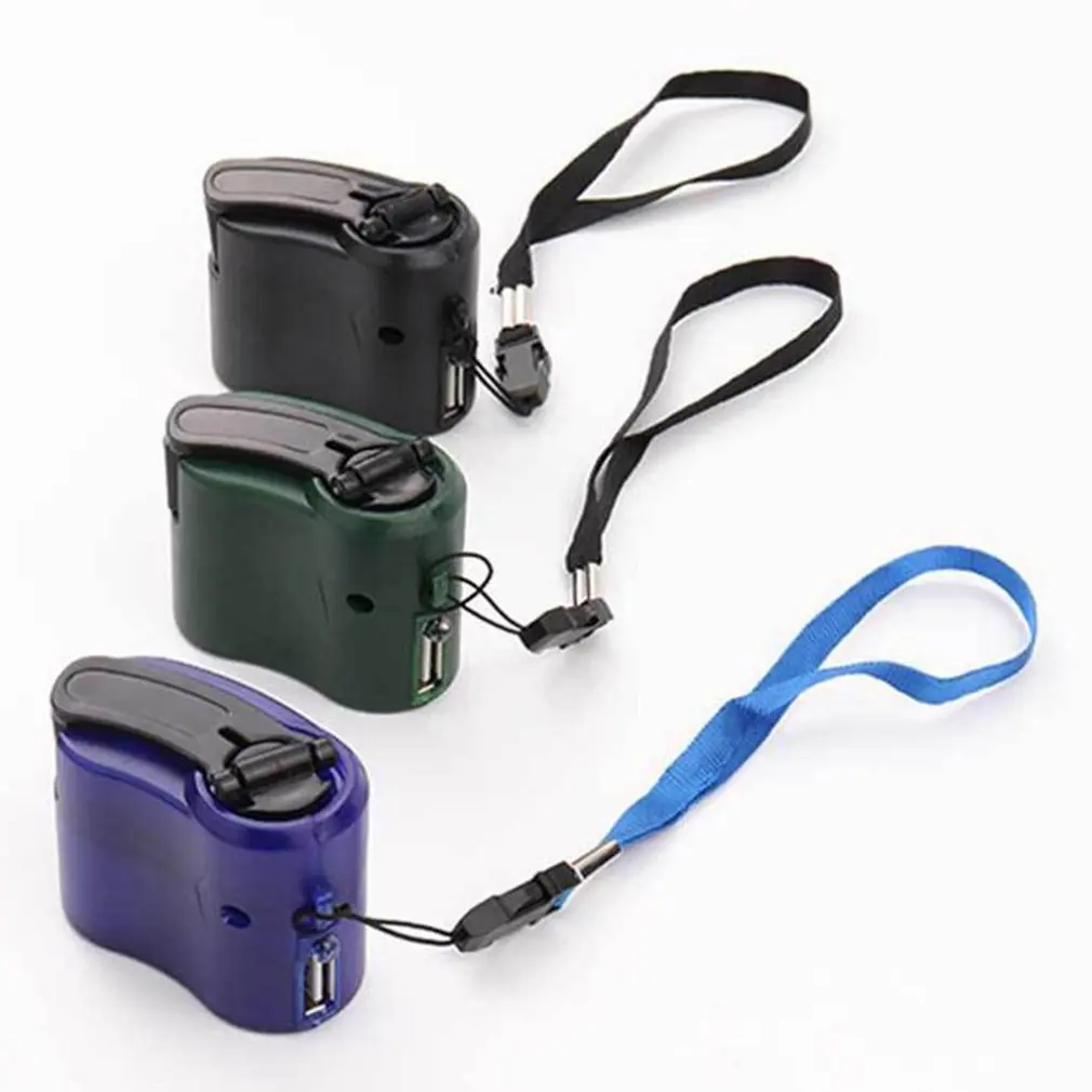 mini charger manual generator portable hand crank wind up usb cell phone emergency charger for outdoor hand winding free global shipping