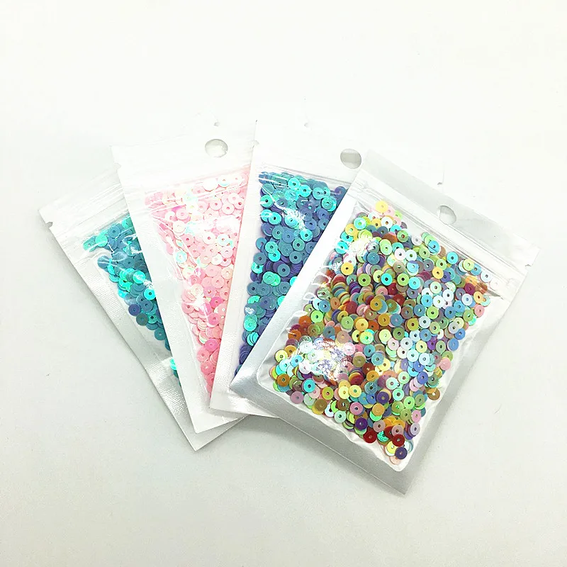 2000 шт. 4 мм блестящие плоские круглые пайетки из ПВХ Свадебное Ремесло домашняя