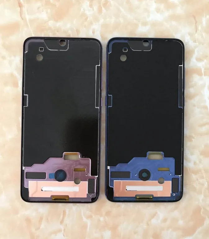 Для Xiaomi 8 передний ЖК-корпус средняя рамка лицевой панели рамка+ Боковая кнопка для Xiaomi 8/M8/Mi8 запасные части с наклейками
