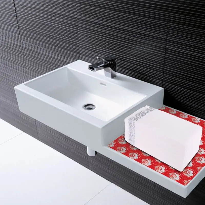 Disposable Linen-Feel Guest Towels - Decorative White Hand Silver Floral Cloth-Like Paper Napkins | Дом и сад