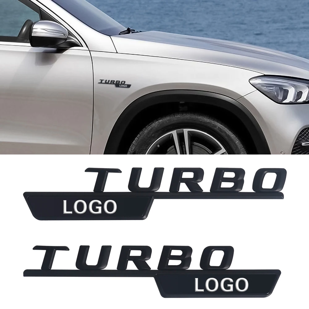 1 пара автомобиля Стикеры для TURBO AMG Mercedes Benz сбоку наклейка на крыло W212 E63 W202 W205 W176