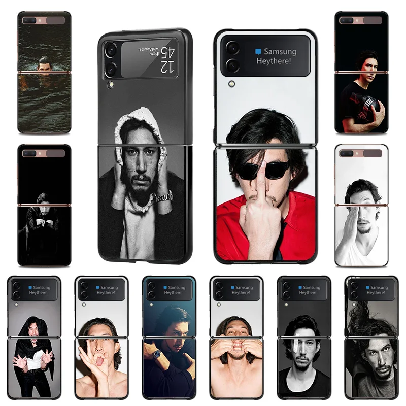 

Чехол для Samsung Galaxy Z Flip Flip3 5G Adam Driver, роскошный высококачественный черный чехол для телефона, Жесткий Чехол Fundas Coque Capa