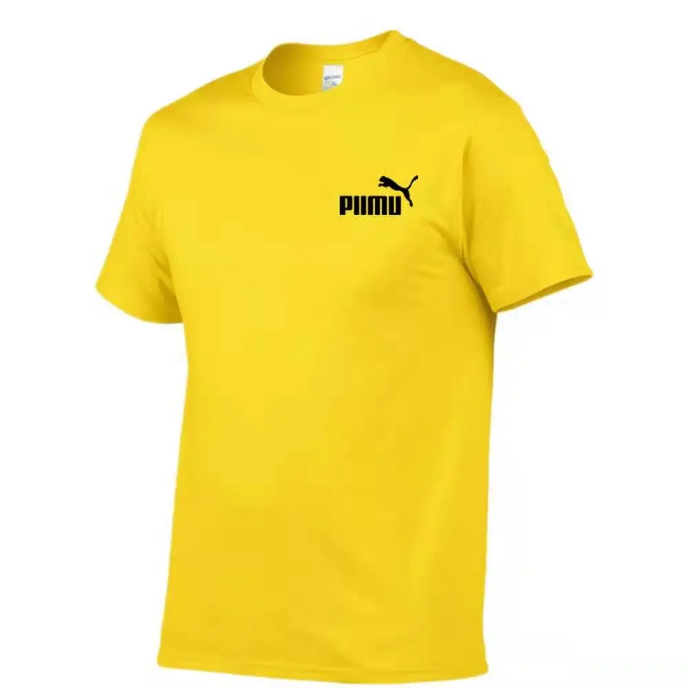 

2021100% Cotton Men T-shirt 2021 New Harajuku Anime T-shirt Summer Clothes Oversized t-shirt Puma Logo Print Short Sleeve