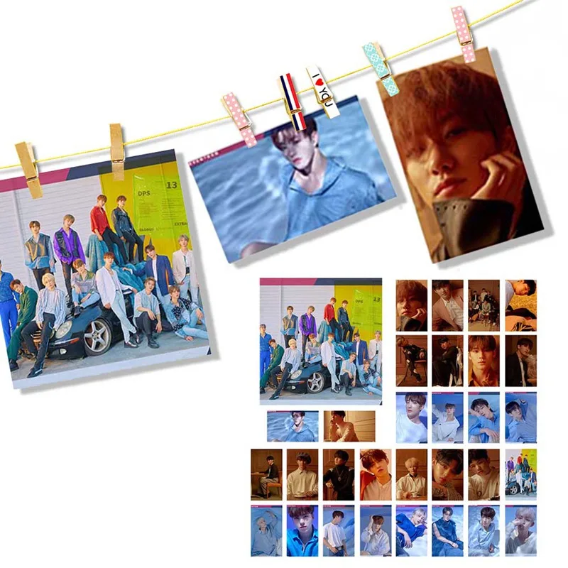 30 шт./компл. KPOP семнадцать элементов фотография селфи LOMO для мальчиков