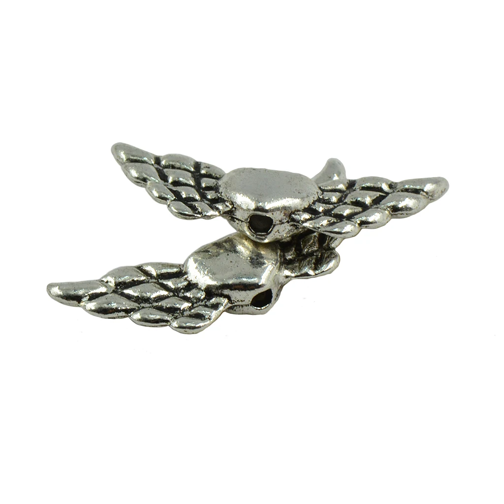 100 шт. разделитель ангела &quotкрылья&quot Шарм бусины аксессуары для изготовления