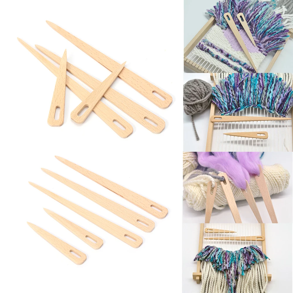 Игла с большими глазами 5 шт. деревянный гобелен Дарнинг вязание рукоделие шитье