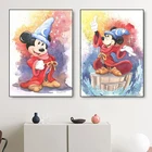 Картина Акварель Disney, рисунок Микки Маусом, алмазная вышивка крестиком, детская настенная декоративная картина для детей
