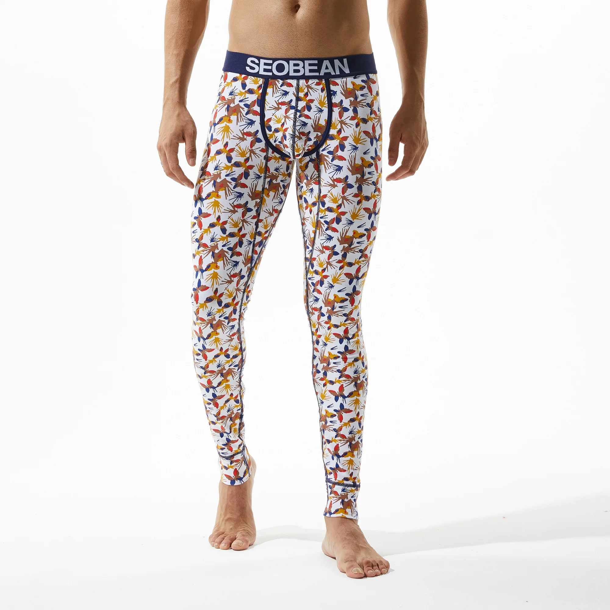 Модное зимнее осеннее нижнее белье мужские кальсоны удобные теплые хлопковые