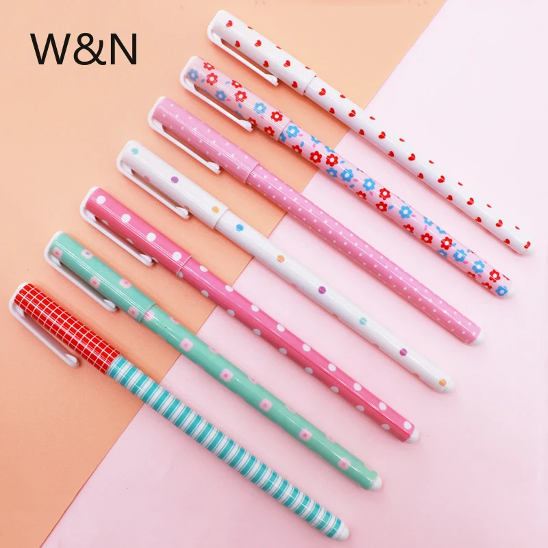 10Pcs/Set Flower Gel Pen 0.38mm Colour Ink Graffiti Pen Art Maker Pen for School Office Writing Supply Kawai Stationery 10 Color
