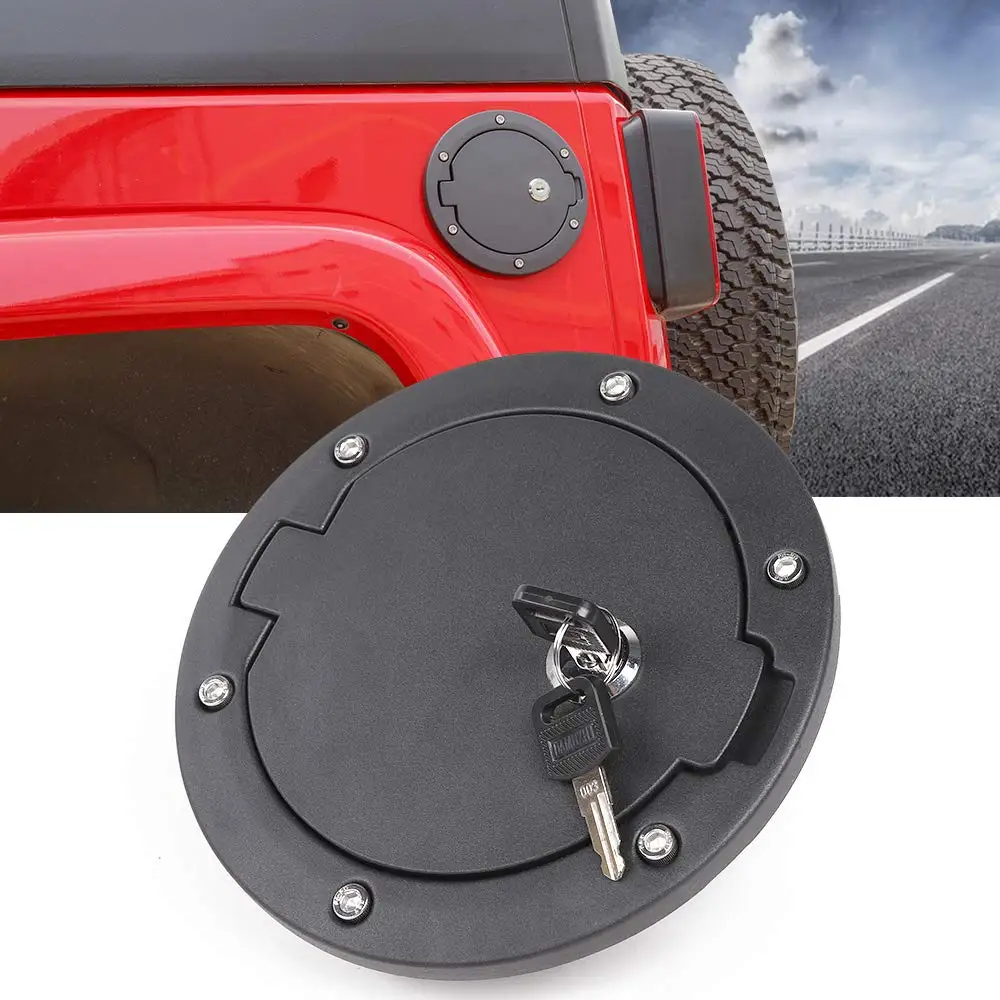 Offroad авто газ Кепки крышка двери топливного бака для JEEP Wrangler JK неограниченное
