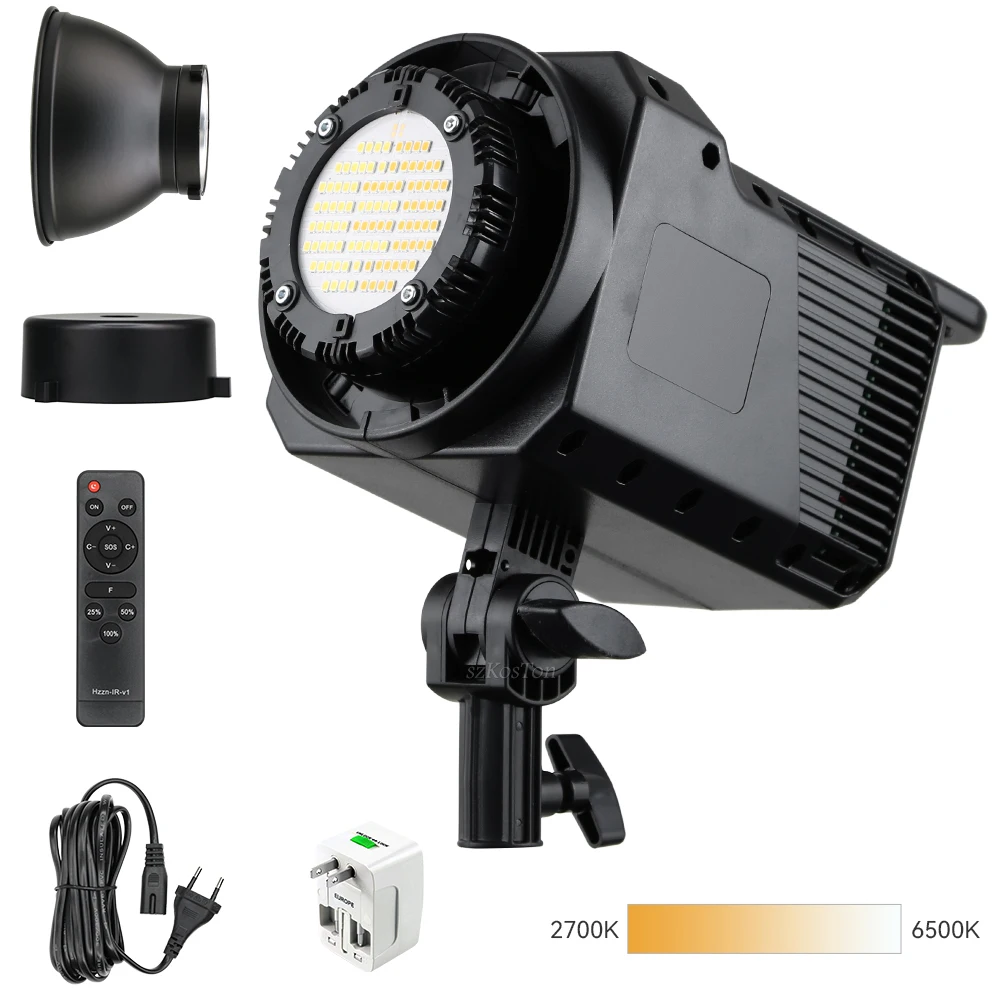 

Светодиодсветильник лампа для студийной видеосъемки, 100 Вт, 2700-6500 К