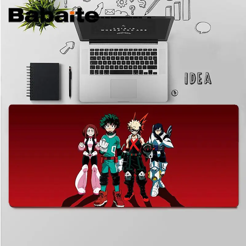 

Babaite Top Quality My Hero Academia Locking Edge Mouse Pad Game Free Shipping Large Mouse Pad Keyboards Mat