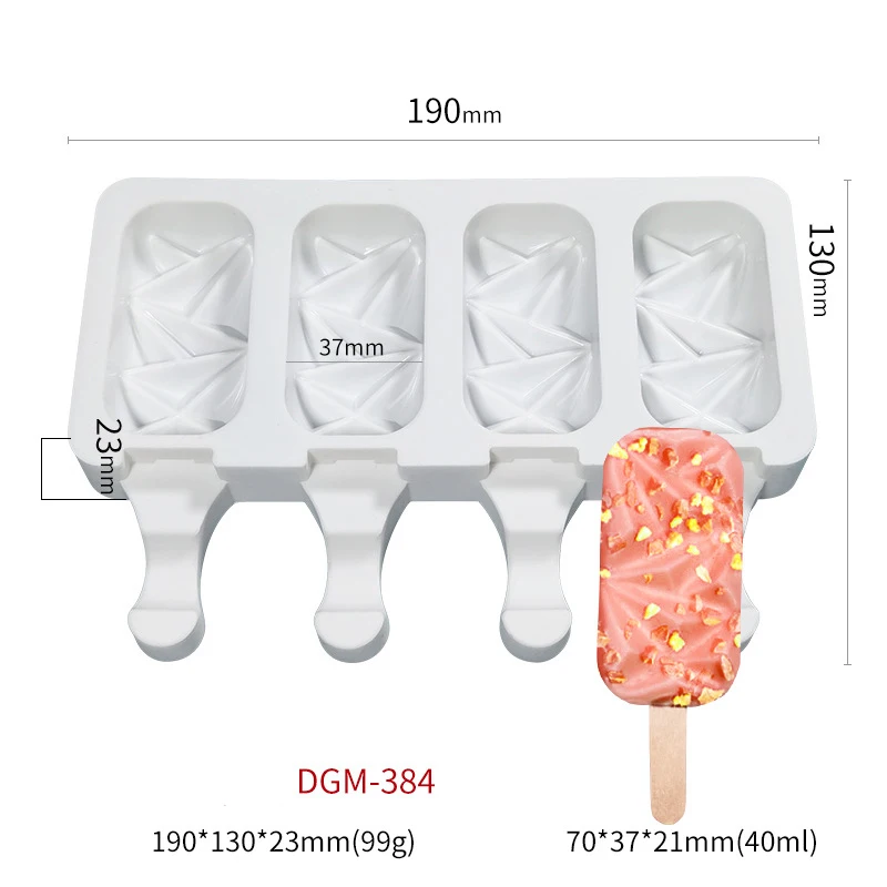 

2/4/6pcs Forms For Ice Silicone Glacon Molds DIY Ice Cube Tray Silicones Ice Cube Maker Mould Easy-Release Magnum Silicone Mold