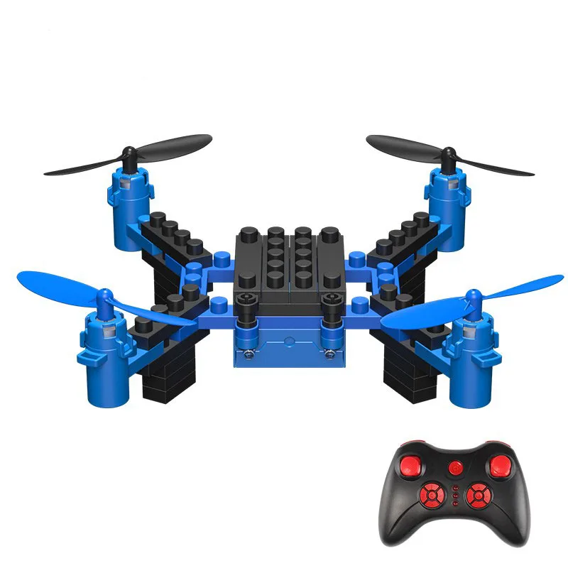 RC вертолет DIY строительные блоки Drone 2 4G 4CH мини дроны 3D Кирпичи Quadcopter Сборка