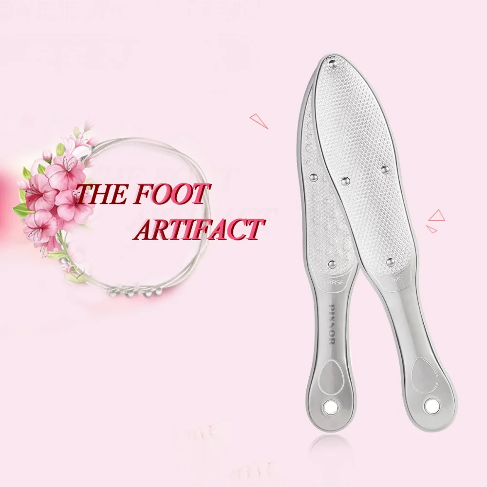 

Professional Sunflower Stainless Steel Calluse Remover Pedicure File Pedicure Scrubber for Hard Skin (Grey)