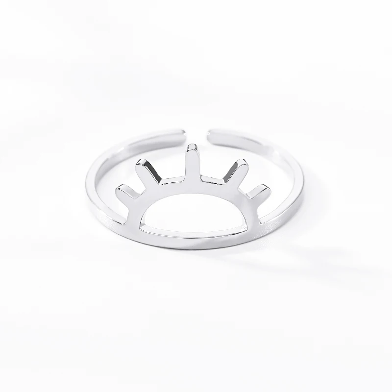 Великолепная сказка минимализм полые Треугольники Кольца для Для женщин