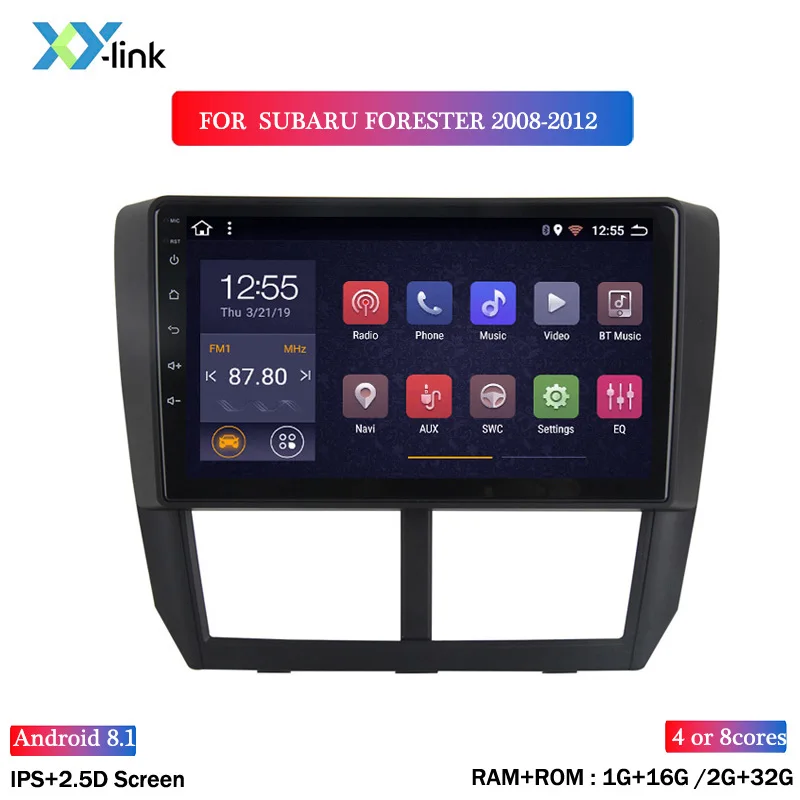 Автомобильная система навигации GPS 9 дюймов Android 8 1 для Subaru Forester 2008 2012