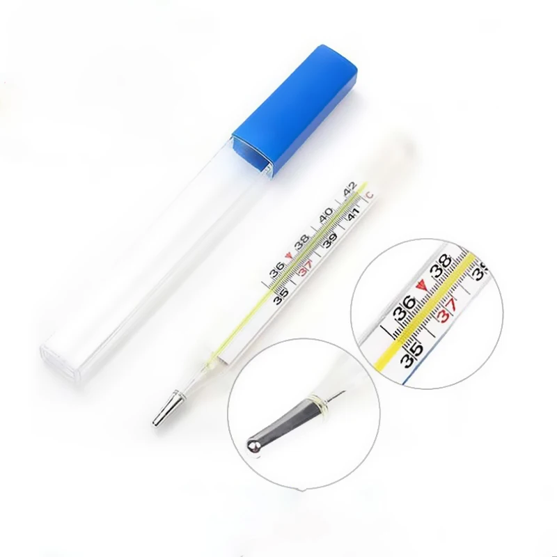 Медицинский термометр со стеклянной ртутью для взрослых и детей домашний