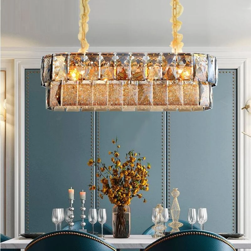 Новая хрустальная люстра K9 для гостиной светодиодсветодиодный новая простая