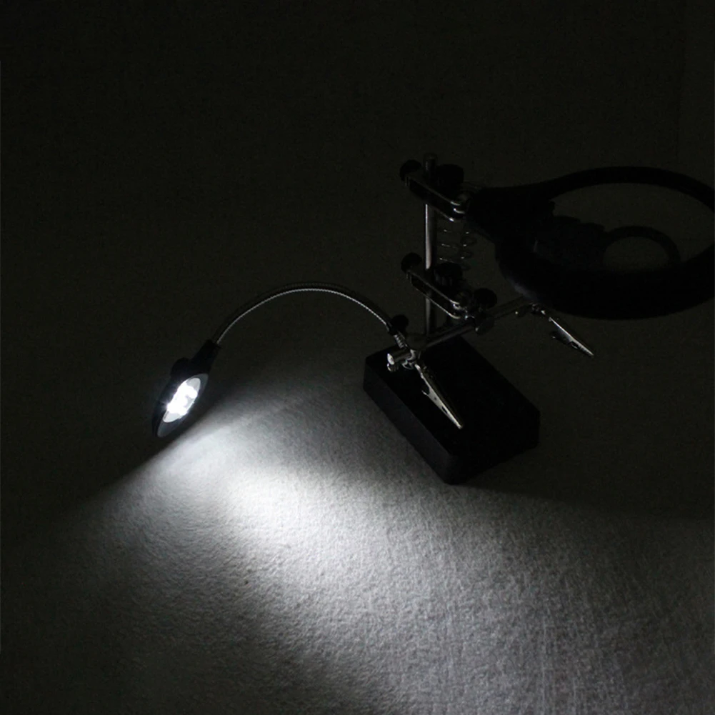 Увеличительное стекло для сварки со светодиодной подсветкой линза 2 5x 7 10x лупа с