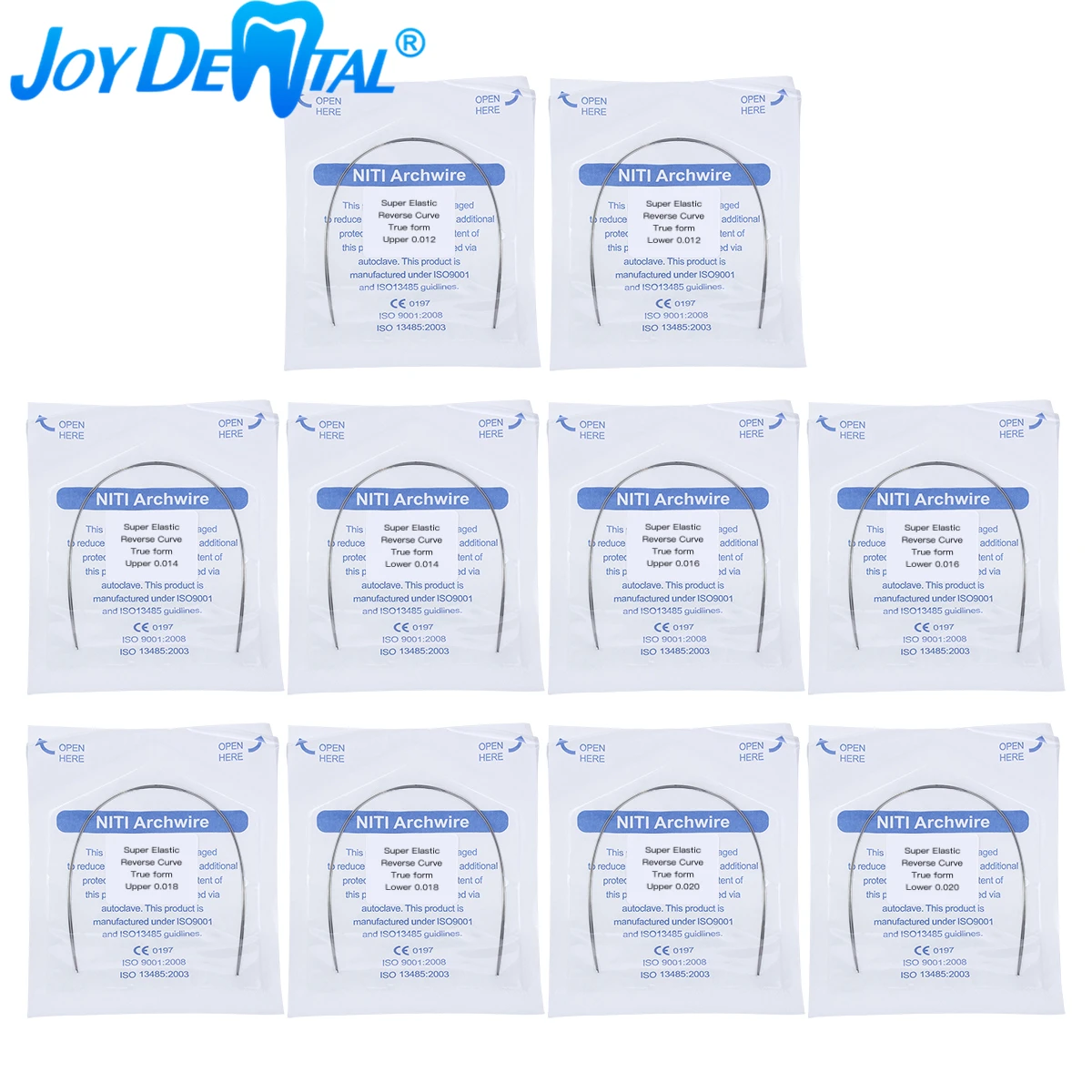 2 шт./пакет Стоматологические Ортодонтические круглые изогнутые провода супер