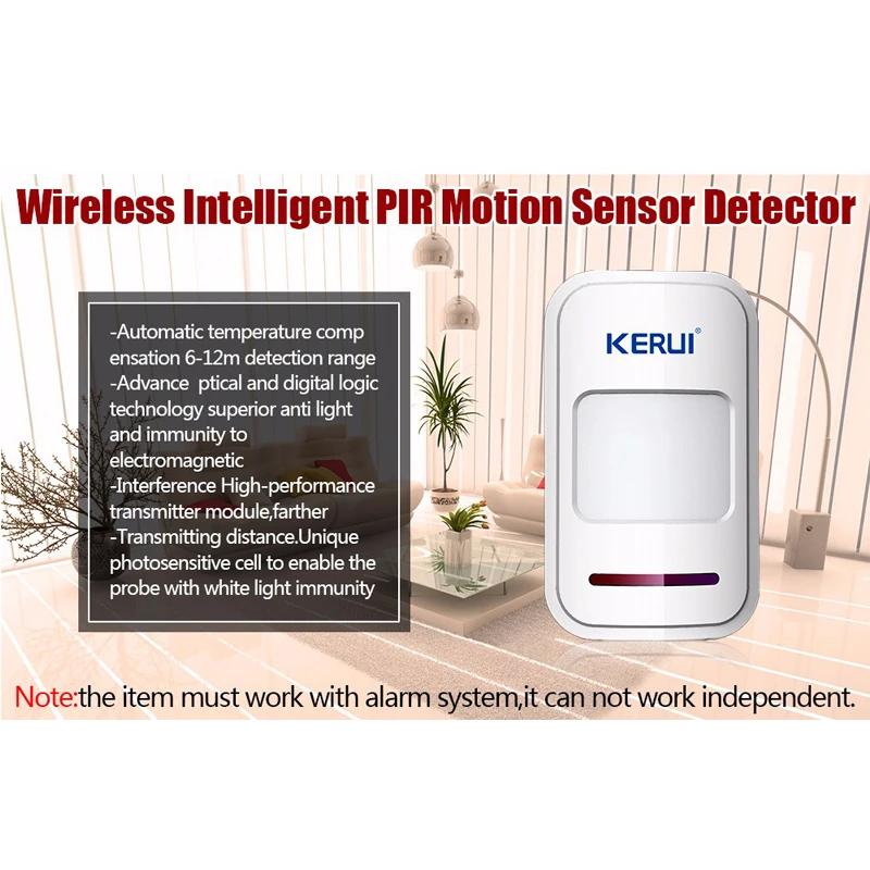 KERUI 5 шт./лот P819433MHz Беспроводной интеллигентая (ый) детектор движения PIR для GSM