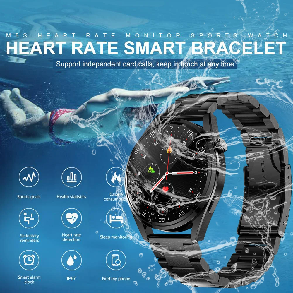 2021 Bluetooth Call Smart Watch Men Full Touch Screen IP67 Waterproof Blood Oxygen Heart rate Smartwatch For Huawei Watch 3 Pro