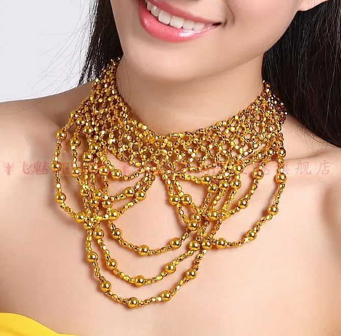 Новый! бусы танец живота аксессуары старший кисточкой ожерелье для женщин