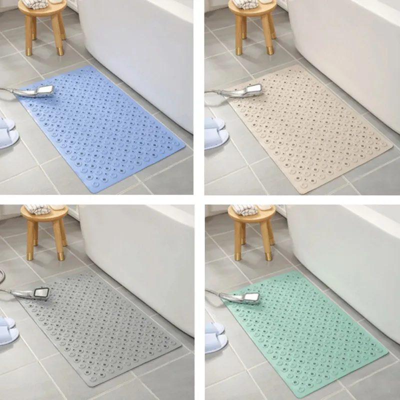 

50*80CM Non-slip Bath Mats Super Absorbent Shower Bathroom Carpets Massage Pad Suction Cup Tub Mat Home Decor