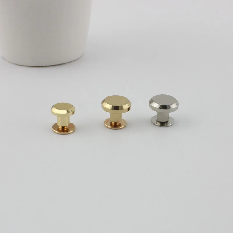 Круглые металлические заклепки медь 5 цветов 8 мм 10 для сумок обуви кошельков