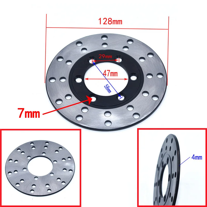 

Передний Задний тормозной диск ротор 108 130 158 170 180 мм для 125cc 150cc 200cc 250cc четырехъядерный Кроссовый велосипед ATV UTV