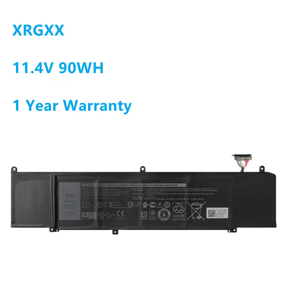 

New 11.4V 90WH XRGXX Battery For DELL Alienware M15 M17 R1 ALW15M-D1735R R1725S R1735R R1738R G5 5590 G7 7590 7790 P37E P79F