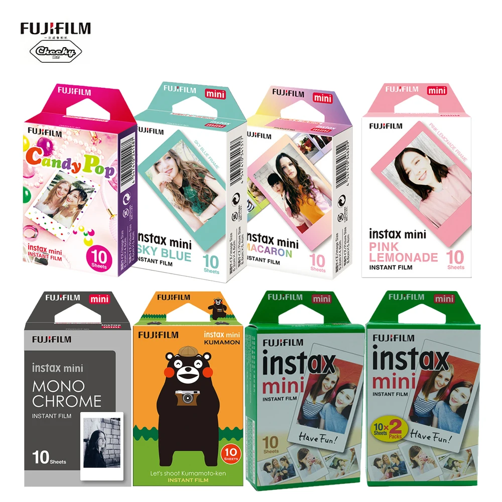 Пленка Fujifilm instax mini 2020 10 100 листов пленка Fuji 9 8 для мгновенной печати 7s 25 50s 90 Mini