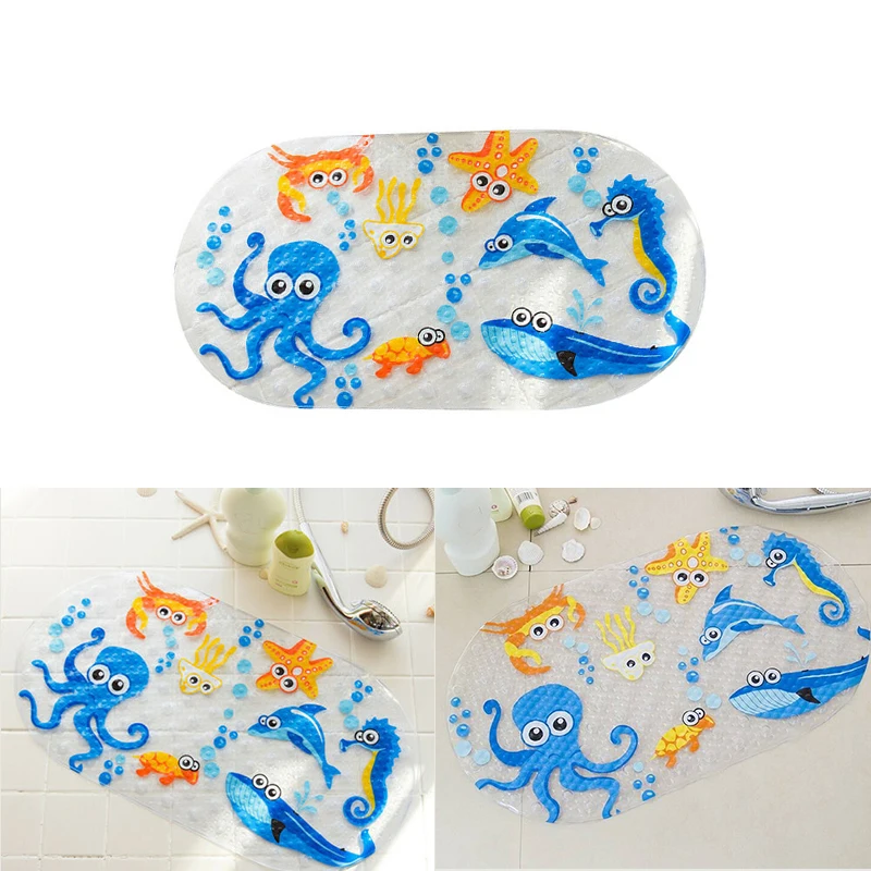 Коврик для ванной с мультяшным рисунком ПВХ коврик душа и водонепроницаемый вход
