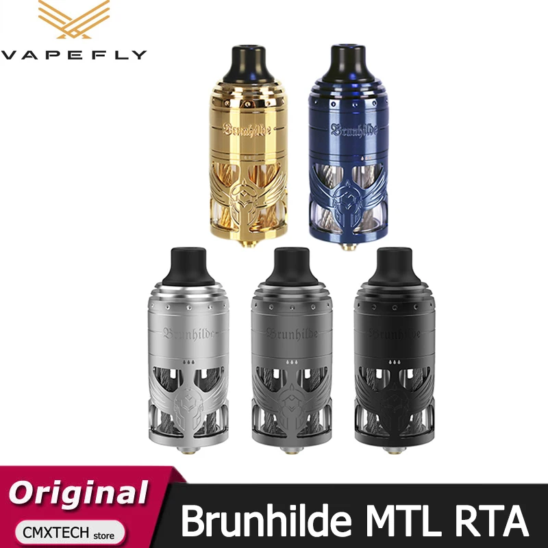 Оригинальный атомайзер Vapefly брюнхил MTL RTA 5 мл для вейпа с одной катушкой 6 уровней