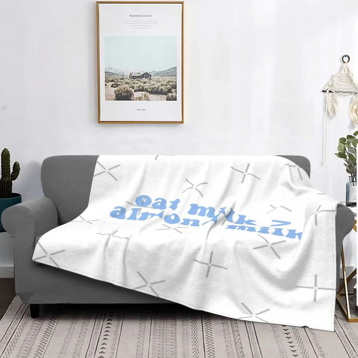 

La молока avena es mejor que la молоко de almдра, 1 manta, colcha para cama, sofah a cuadros, toalla de playa, mantas a cuadro