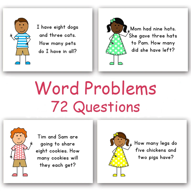 36 шт. 72 вопросы флэш-карты для малышей математическая логика Q &amp A обучение