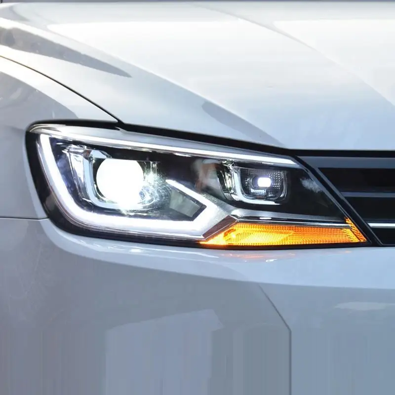 Стайлинг дневные ходовые Боковые указатели поворота Luces Led Para авто фары