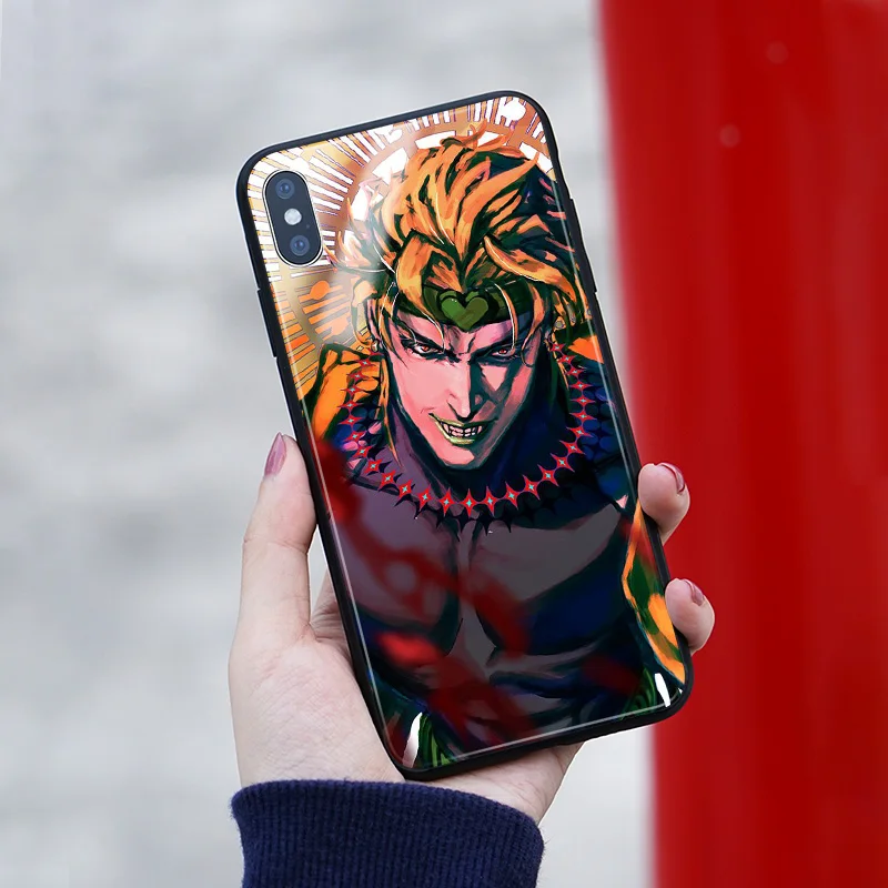 Мягкий силиконовый стеклянный чехол для телефона Dio Brando jojo no kimyou na bouken iPhone 6 6S 7 8 Plus