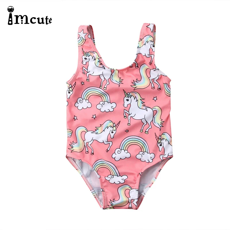 ImCute/2020 г. милый купальник для новорожденных девочек летняя одежда купальные
