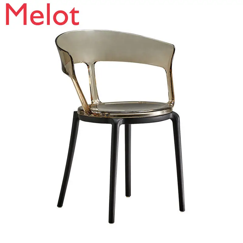 

Transparent Plastic Dining Chair Creative Chair Designer Chair Artistic Chair Leisure Chair Computer Chair Ghost Chair Durable